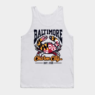 Baltimore Charm City Crab Tank Top